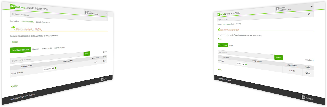 MySQL ou PostgreSQL... Você é quem escolhe